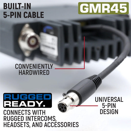 Rugged Radios Rugged GMR45 High Power GMRS Mobile Radio