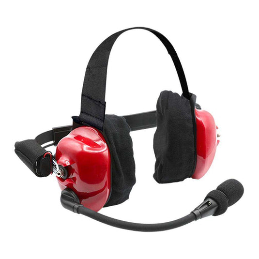 Rugged Radios PAIR - H80 Track Talk Linkable Intercom Headsets - Bring The Conversation To The Circle Track NASCAR event