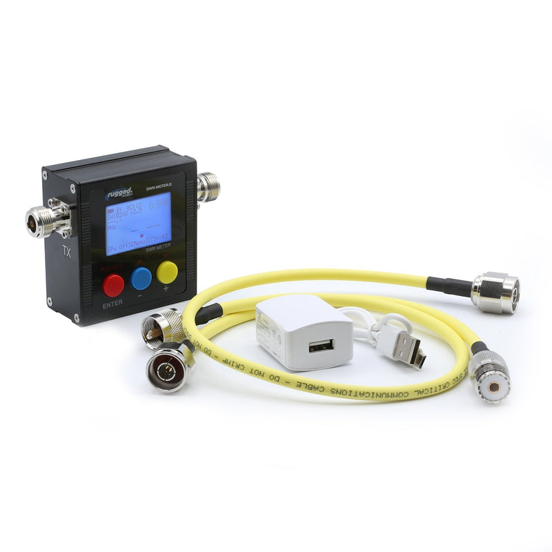 Load image into Gallery viewer, Rugged Radios SWR UHF &amp; VHF Antenna Power Meter with Cables
