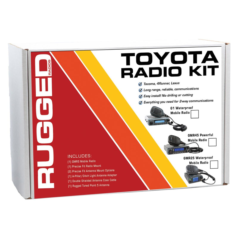 Load image into Gallery viewer, Rugged Radios Toyota Tacoma, 4Runner, Lexus Two-Way GMRS Mobile Radio Kit
