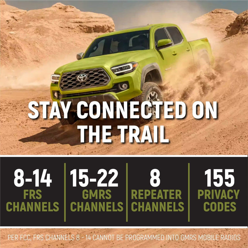 Load image into Gallery viewer, Rugged Radios Toyota Tacoma, 4Runner, Lexus Two-Way GMRS Mobile Radio Kit
