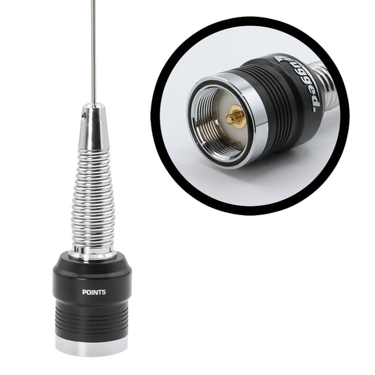 Rugged Radios GMRS / UHF No Ground Plane (NGP) Whip Antenna Kit & NMO Mount