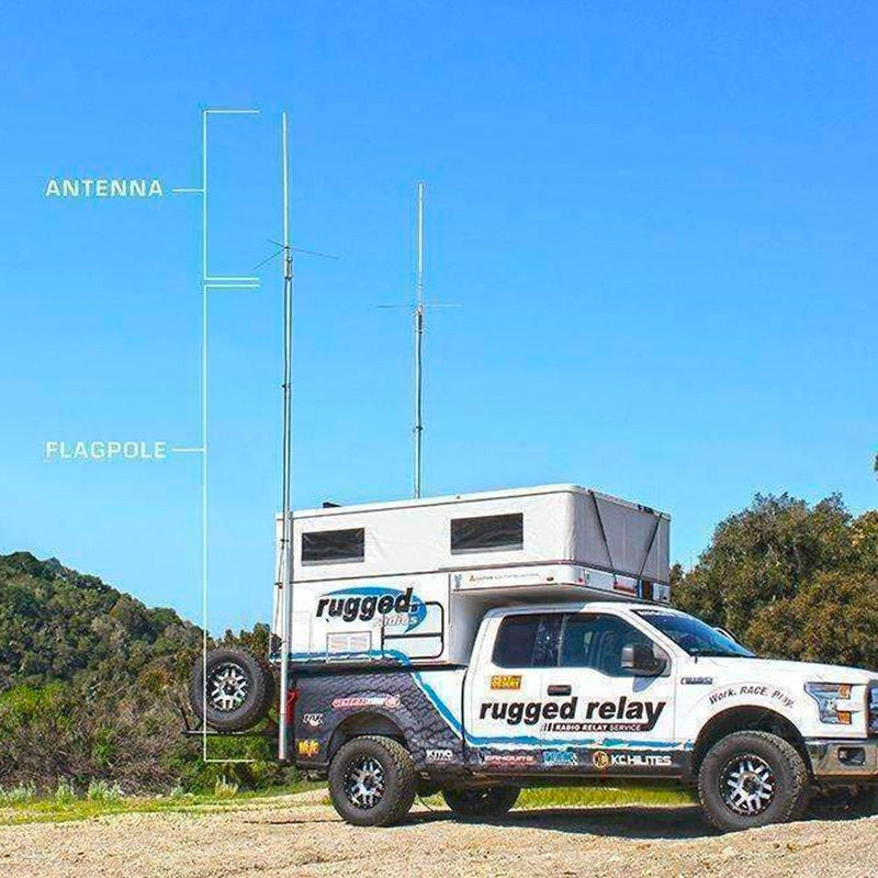 Load image into Gallery viewer, Rugged Radios UHF Fiberglass Base Camp Antenna
