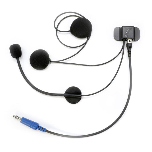 Rugged Radios UNIVERSAL Wired Helmet Kit with Alpha Audio Speakers & Mic