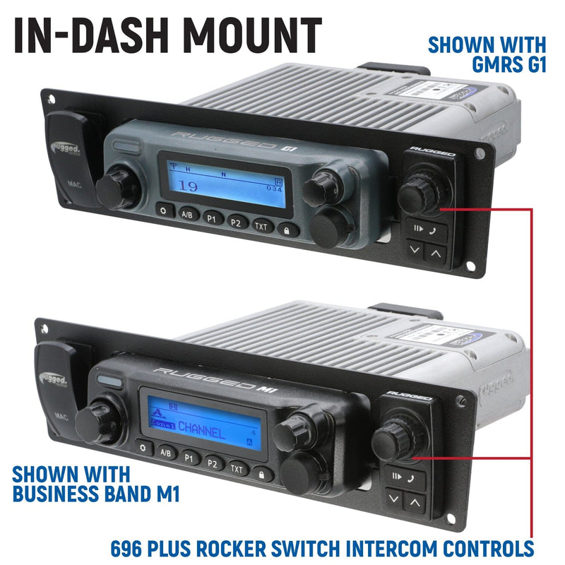 Load image into Gallery viewer, Rugged Radios Yamaha RMAX Complete Communication Kit with Rocker Switch Bluetooth Intercom and 2-Way Radio
