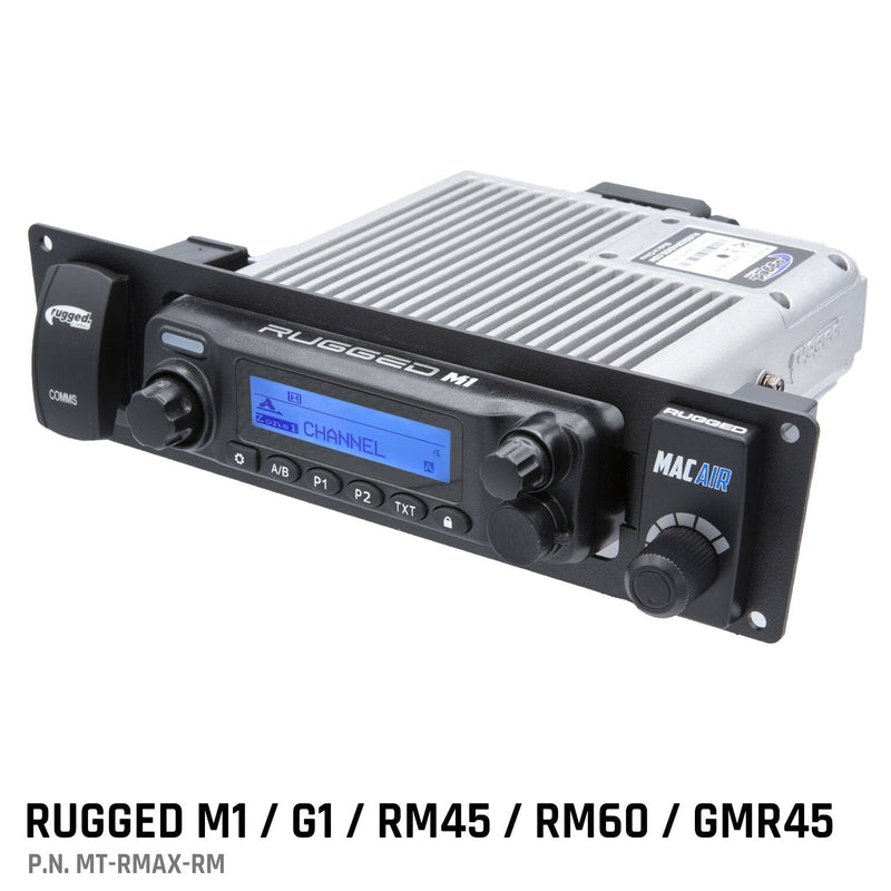 Load image into Gallery viewer, Rugged Radios Yamaha RMAX Mount for M1 / G1 / RM60 / GMR45 Mobile Radio and Rocker Switches
