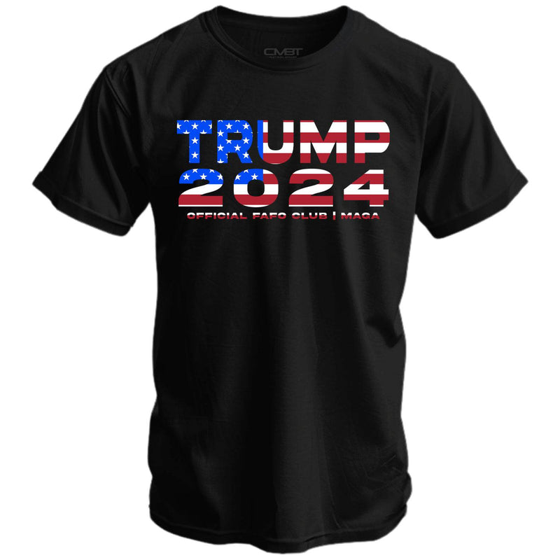 Load image into Gallery viewer, Trump 2024 American Flag Men&#39;s T-Shirt
