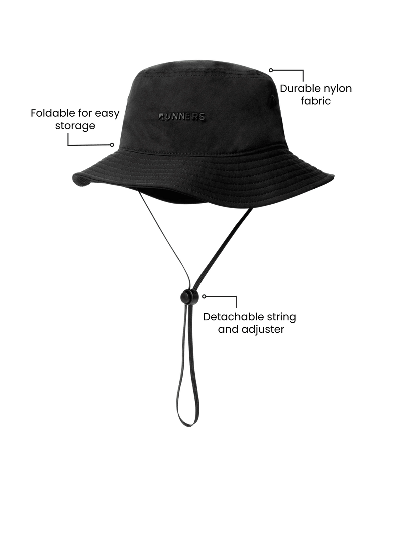Load image into Gallery viewer, Black Bucket Hat
