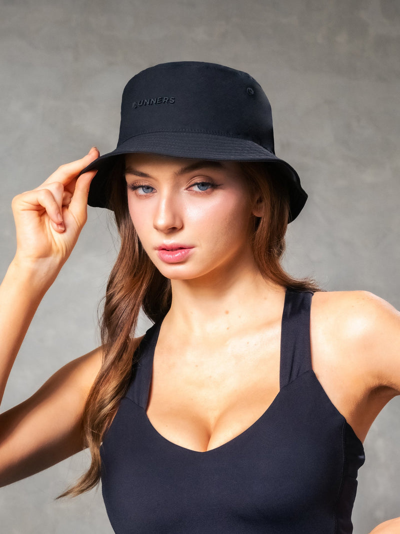 Load image into Gallery viewer, Black Bucket Hat
