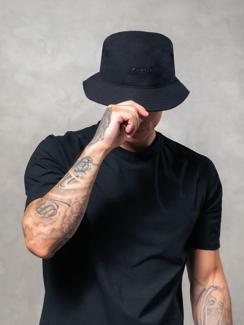 Load image into Gallery viewer, Black Bucket Hat

