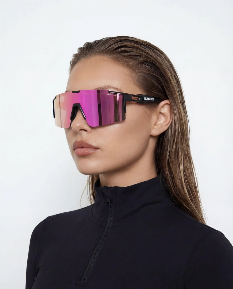 Load image into Gallery viewer, Cherry Pink Polarized Running Sunglasses - UV400 for Men &amp; Women | X365
