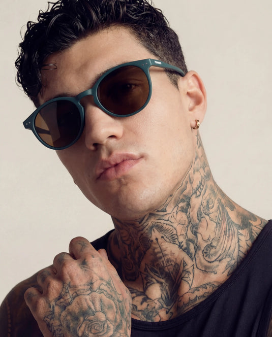 Green Round Polarized Sunglasses - UV400 for Men & Women