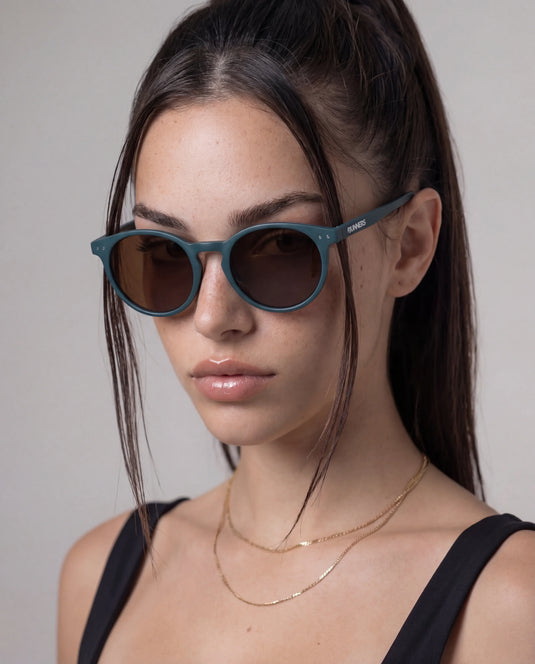 Green Round Polarized Sunglasses - UV400 for Men & Women