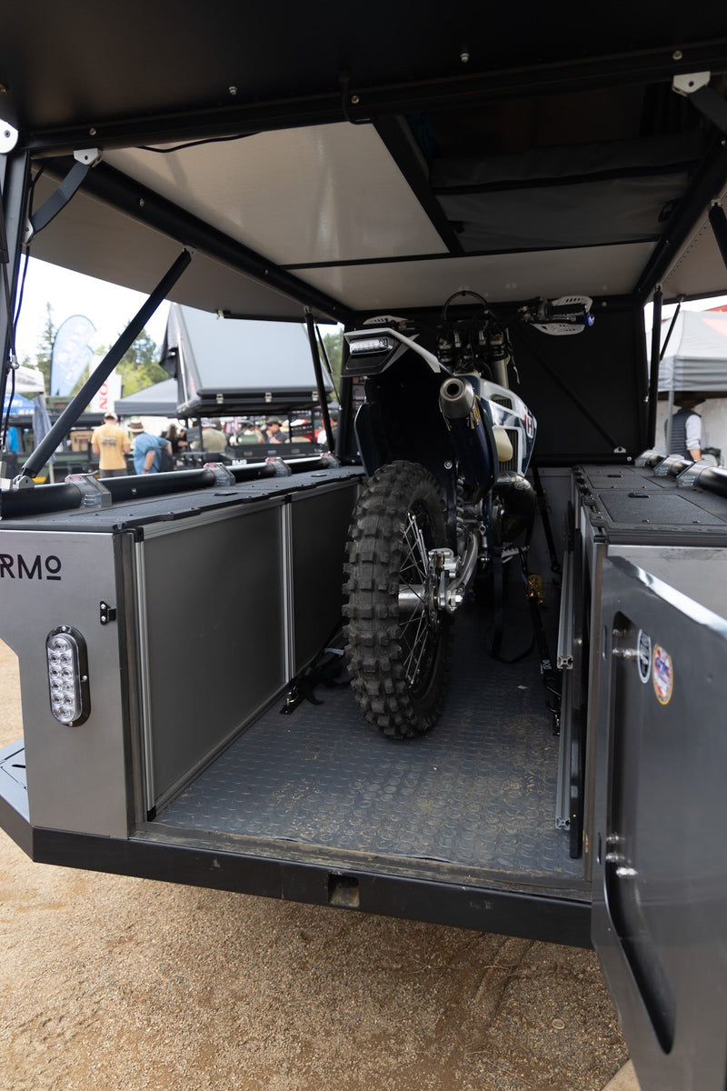 Load image into Gallery viewer, Rustic Mountain Overland Anzac GFC Moto Hauler - Driver Side Utility Module Package
