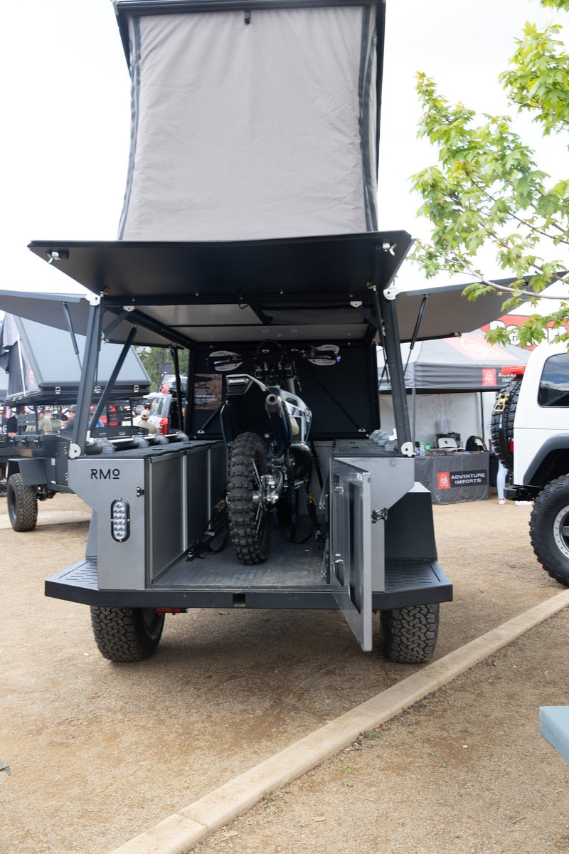 Load image into Gallery viewer, Rustic Mountain Overland Anzac GFC Moto Hauler - Passenger Side Utility Module Package
