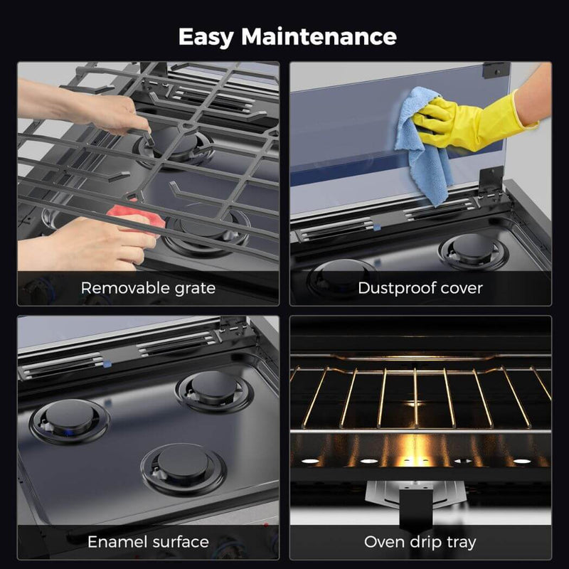 Load image into Gallery viewer, Camplux 17&quot; RV Oven W/3 Burners Cooktop
