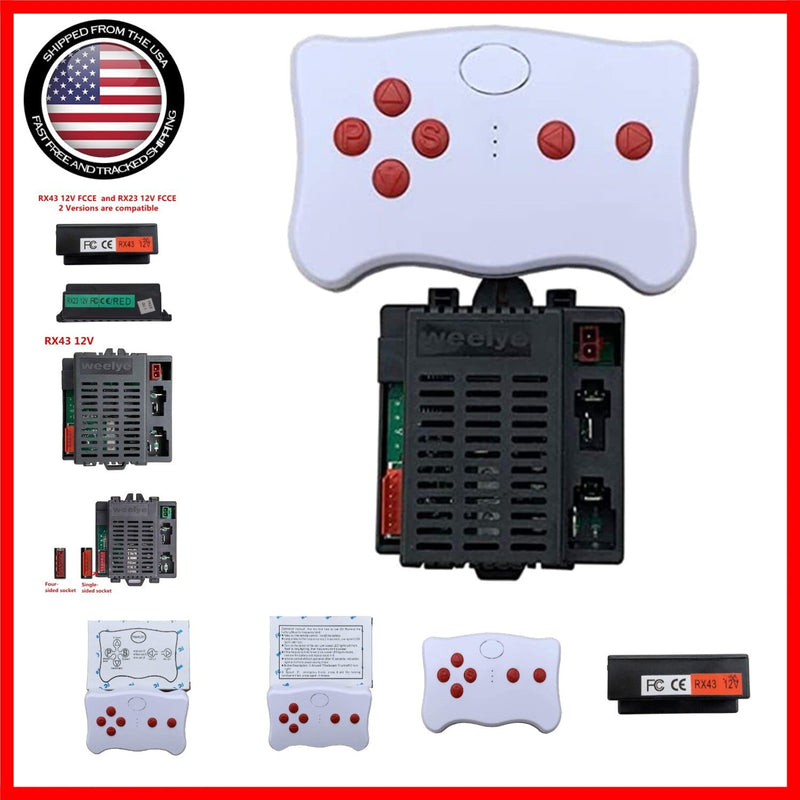 Load image into Gallery viewer, 12V Replacement Remote Control with 2.4G Wireless Connectivity for Kids&#39; Cars RX43 RX23
