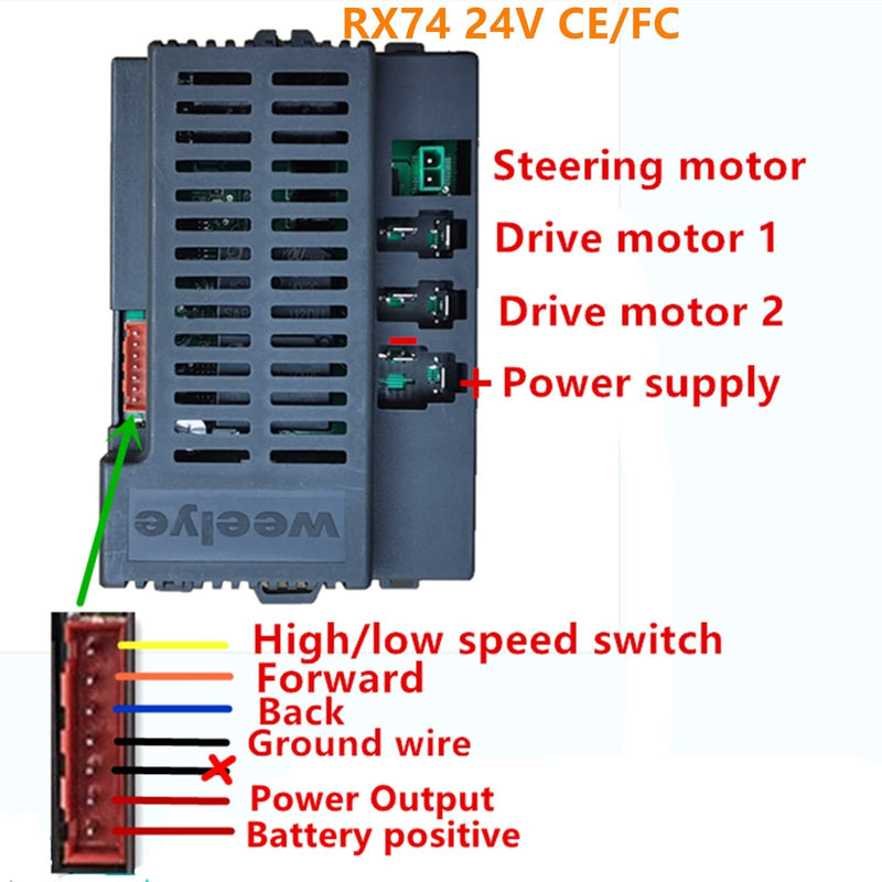 Load image into Gallery viewer, 24V CE FC Control Box with 2.4G Bluetooth Receiver and 24V Mainboard Accessory
