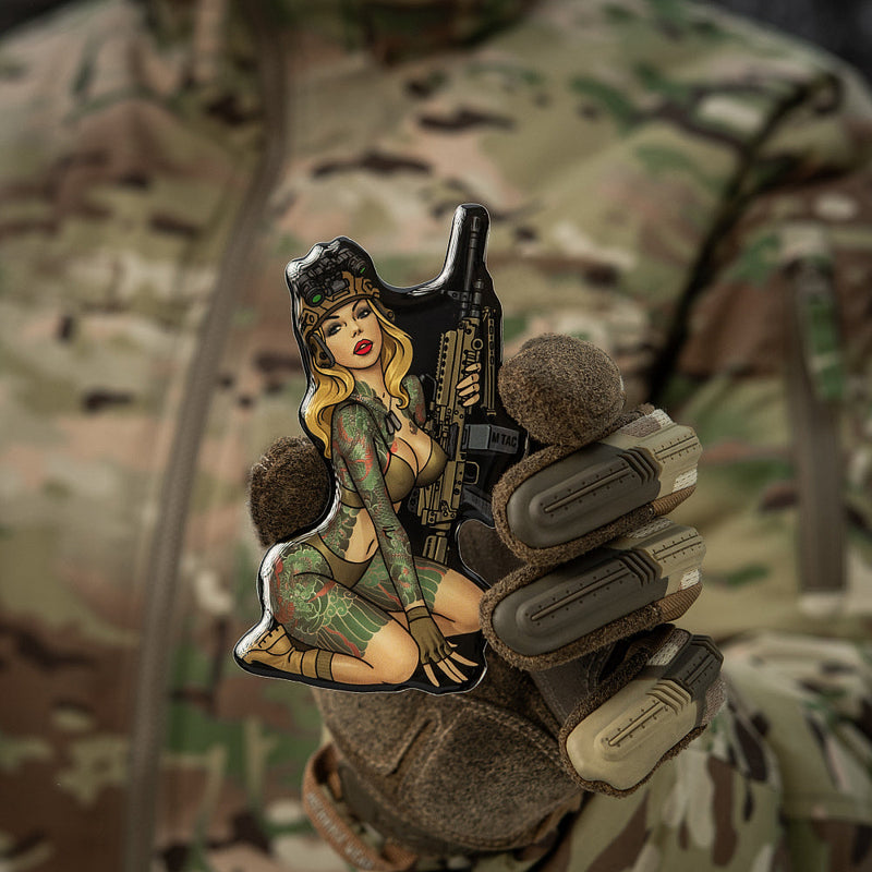 Load image into Gallery viewer, M-Tac Morale Sticker Tactical Girl

