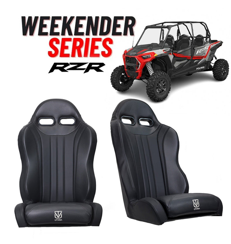 Load image into Gallery viewer, &quot;Weekender&quot; Series Pair of Front or Rear Suspension Bucket Seats RZR 1000 (XP, Turbo, Turbo S, Dynamix, Trail, High Lifter) 2014-2023
