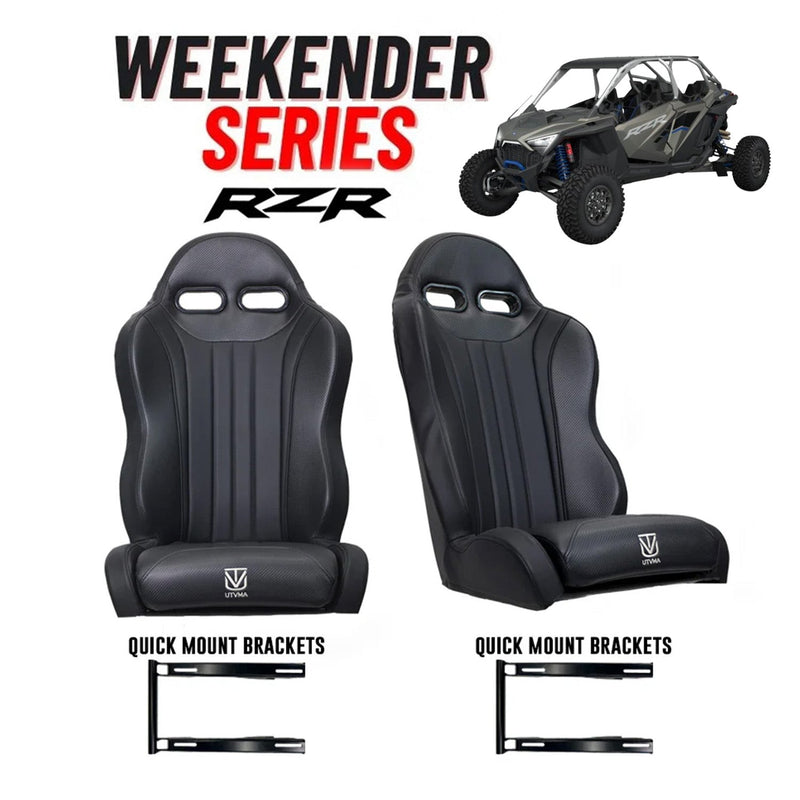Load image into Gallery viewer, RZR PRO (Turbo R, Pro R, Pro) 2 and 4 Seater Suspension &quot;Weekender&quot; Series Pair of Front Bucket Seats W/ Quick Mount Bracket (2020-2025)
