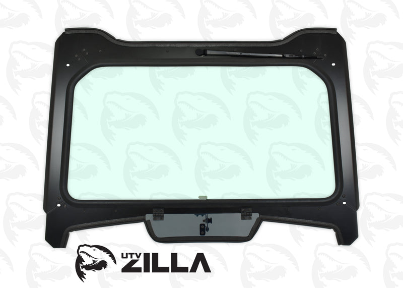 Load image into Gallery viewer, Black Vented Glass Windshield for Polaris RZR Turbo "S" Model with Wiper

