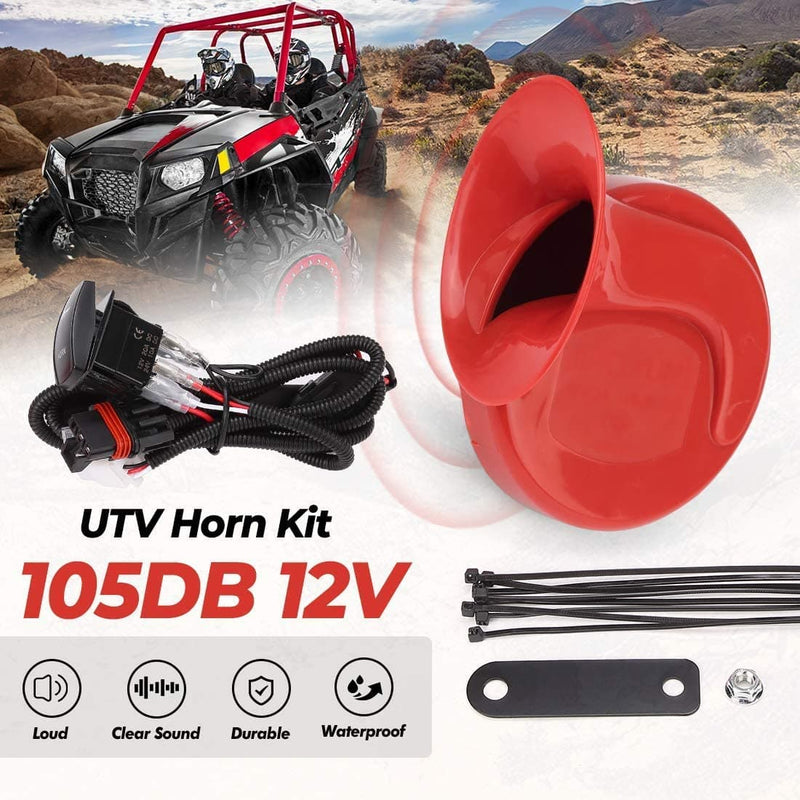 Load image into Gallery viewer, UTV Universal Horn Kit with Rocker Switch 12V
