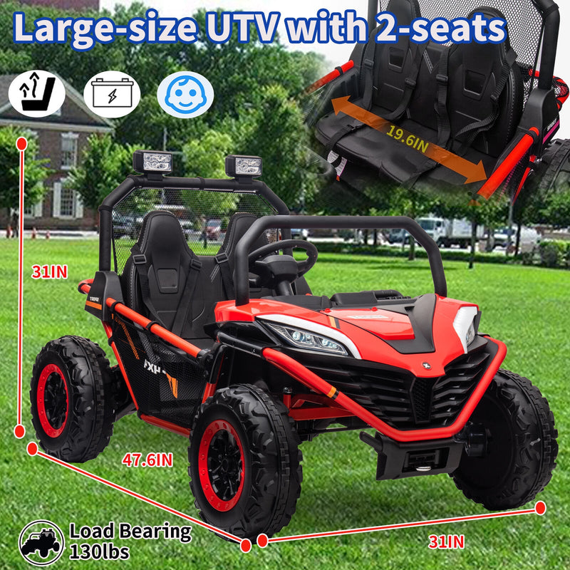 Load image into Gallery viewer, 24V Kids 2-Seater Electric Ride-On UTV Truck with 4WD and 320W Motor, Remote Control
