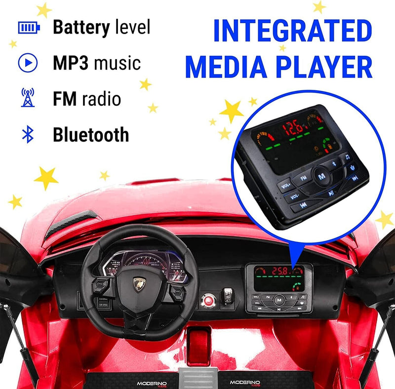 Load image into Gallery viewer, Lamborghini Aventador Kids Car - Two Seater Ride-On Vehicle with Remote Control
