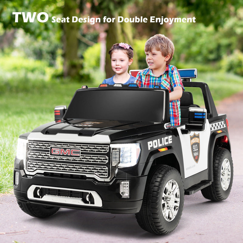 Load image into Gallery viewer, 2-Seater Electric Police Car for Kids with Dual Control Modes - 12V Ride On Toy
