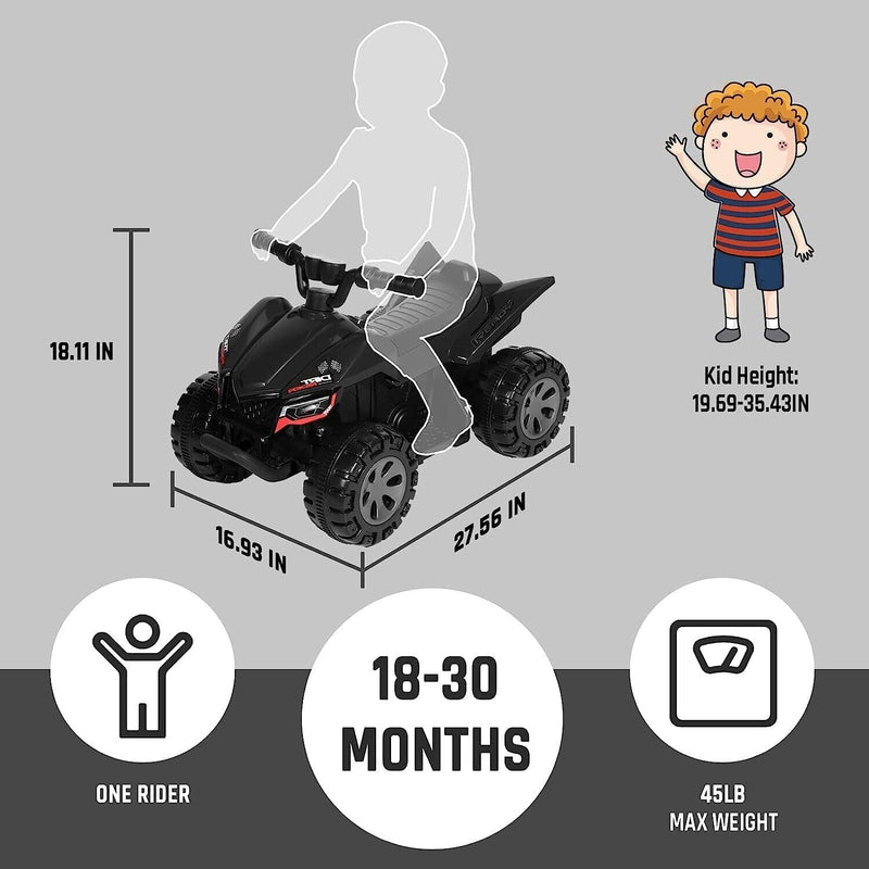 Load image into Gallery viewer, 25W Electric ATV for Toddlers with Wireless Music and 6V Battery Power
