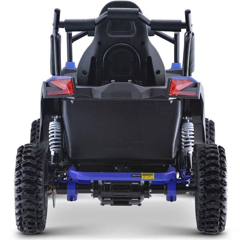 Load image into Gallery viewer, MotoTec Raider Children&#39;s UTV 48v 1200w Full Suspension Blue
