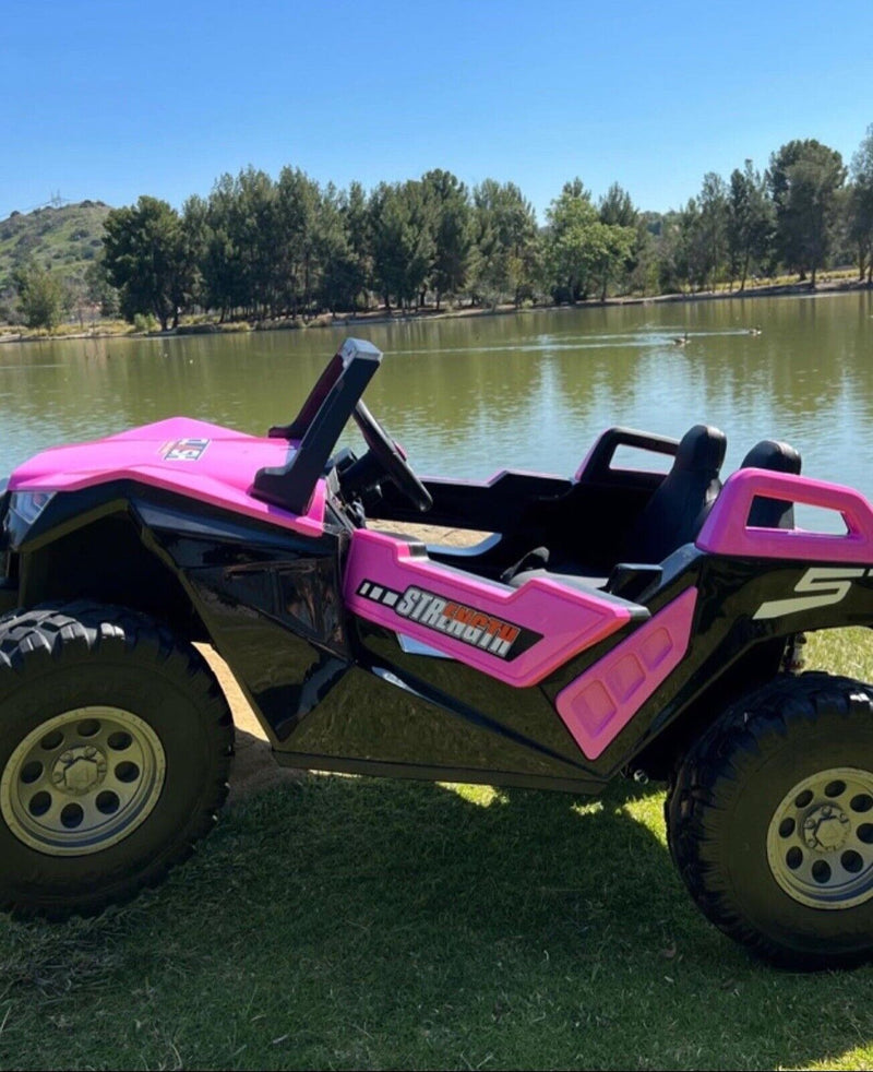 Load image into Gallery viewer, 24V Touchscreen Clash Ride On Pink Buggy UTV - Can Am Style - All Terrain Power Wheels
