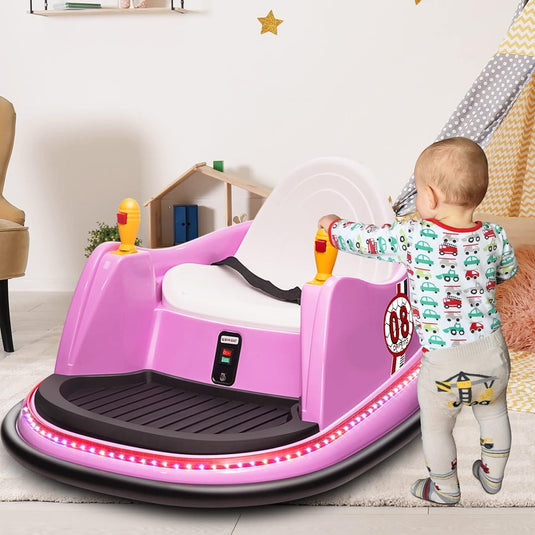 6V Electric Ride-On Bumper Car with Remote Control for Kids and Toddlers