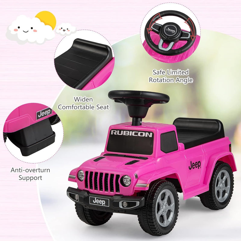 Load image into Gallery viewer, Licensed Jeep Foot-to-Floor Toddler Ride-On Push Car with Engine Sound
