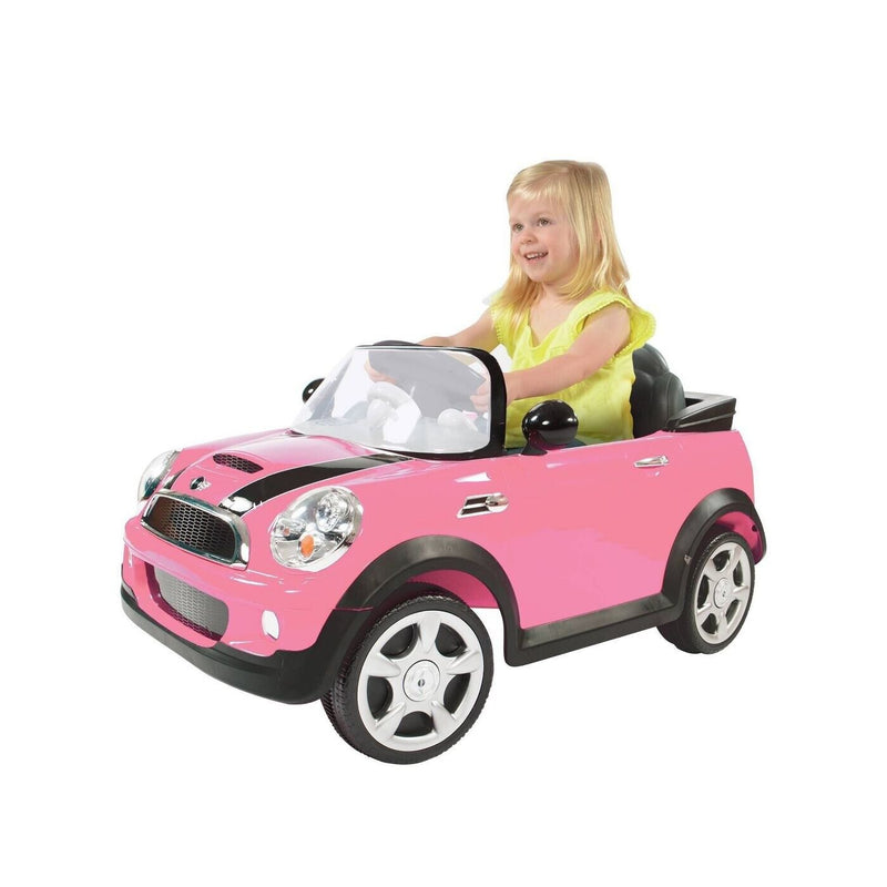 Load image into Gallery viewer, Rev Up the Fun with the Pink 6V Mini Cooper Ride-On
