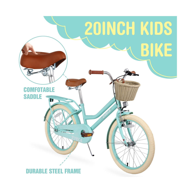 Load image into Gallery viewer, Kids 20/24 Inch Girls Cruiser Bike with Basket Single Speed
