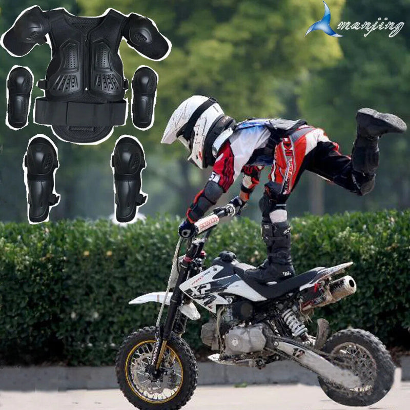 Load image into Gallery viewer, Kids Motocross Body Armor Back Protector Ride-On Horse Toy for Ages 4-15 Years
