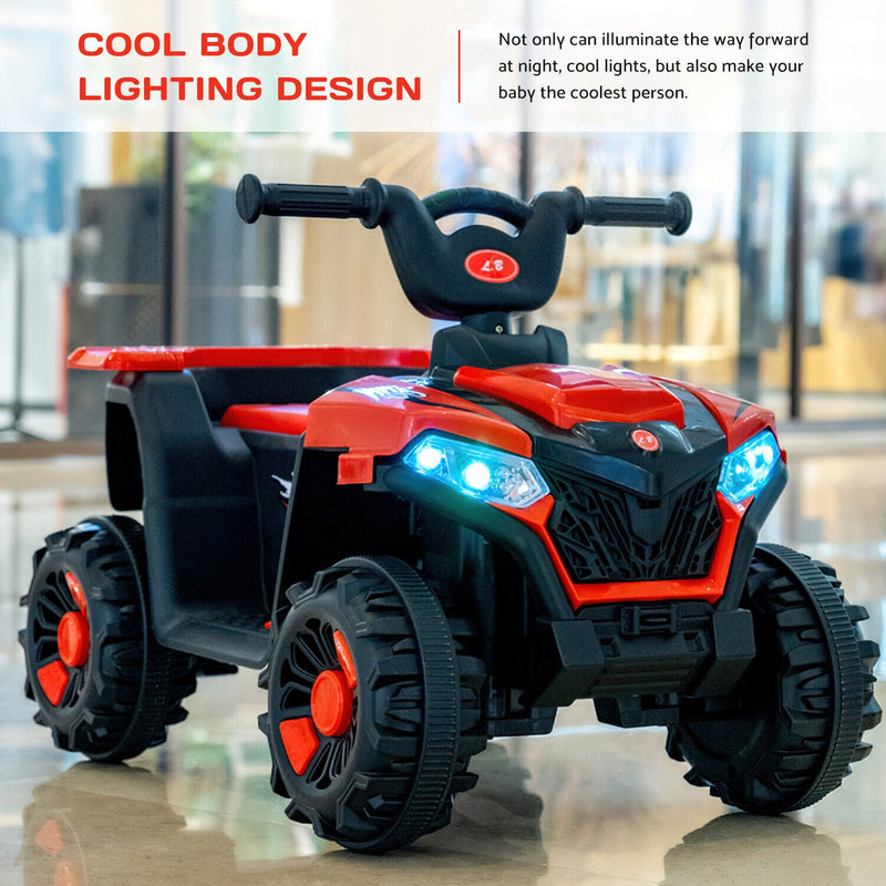 Load image into Gallery viewer, Electric ATV Ride-On Car with MP3 Player and LED Lights - 6V Battery Powered, 4-Wheeled Beach Cruiser
