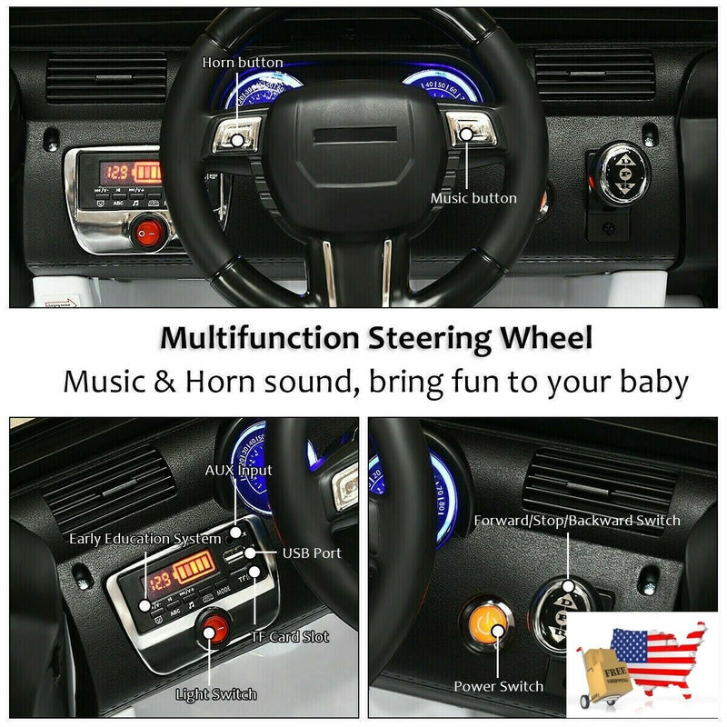 Load image into Gallery viewer, 12V Kids Ride-On Toy Truck with LED Lights
