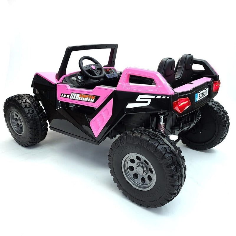 Load image into Gallery viewer, Pink 24V Children&#39;s Ride on Car 4×4 UTV Buggy with 2 Seats, Remote Control, and Bluetooth Connectivity
