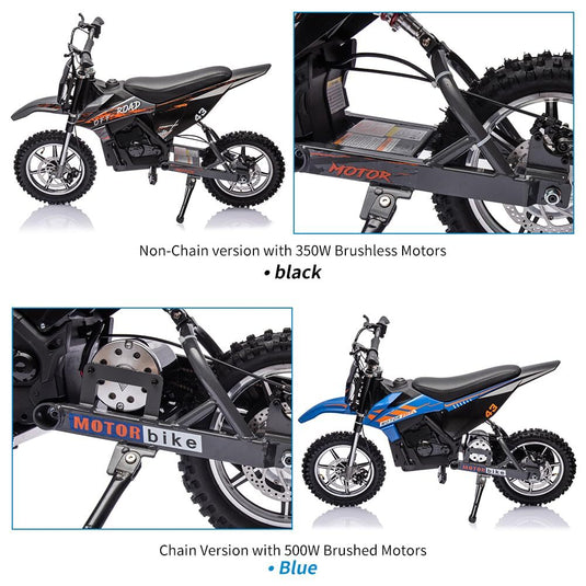 36V Battery-Powered Off-Road Electric Ride-On Motorcycle for Kids