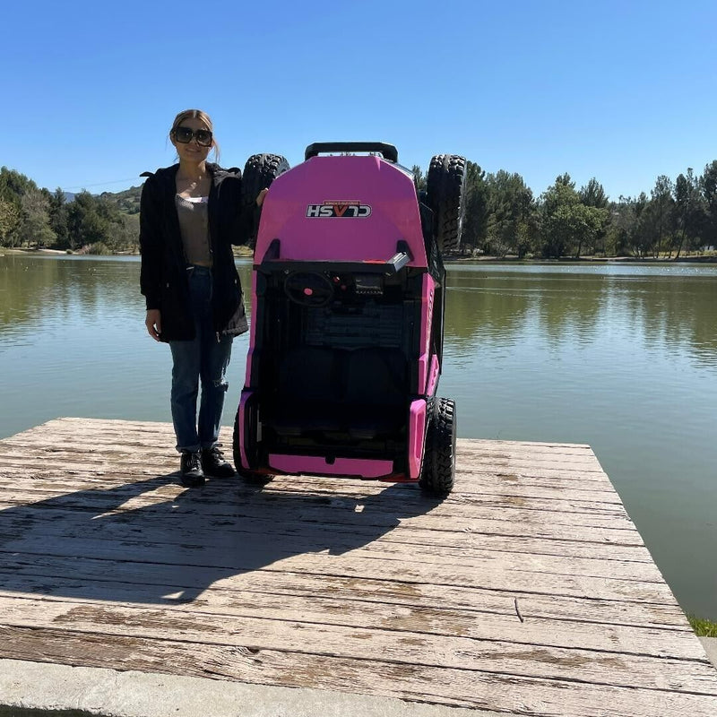 Load image into Gallery viewer, 24V Touchscreen Clash Ride On Pink Buggy UTV - Can Am Style - All Terrain Power Wheels
