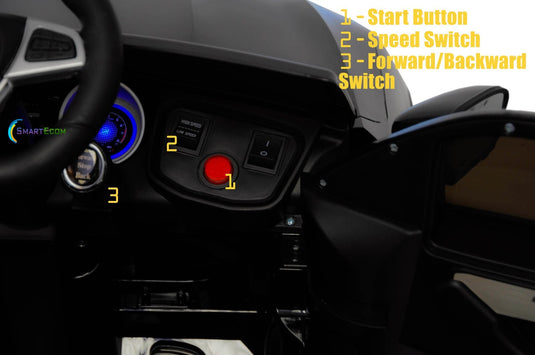 12V One-Seater Ride-On Car with Remote Control and MP3 – Licensed Mercedes-Benz, Multiple Colors