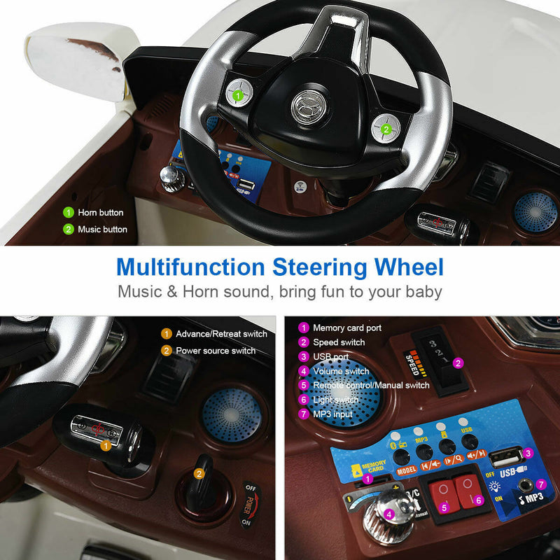 Load image into Gallery viewer, 6V Kids Ride On Car with RC Remote Control, Battery Powered and LED Lights - Perfect Gift for Outdoor Fun
