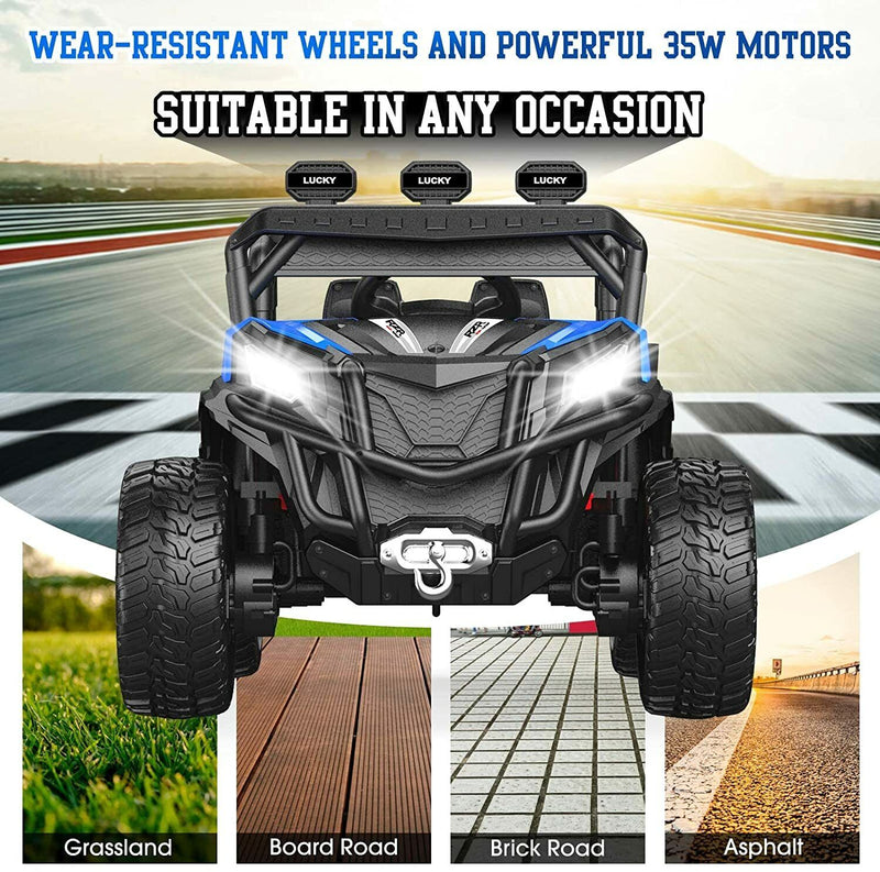 Load image into Gallery viewer, 12V 35W Engine Children Boys Ride On UTV Vehicle, Wireless Control, Spring Suspension
