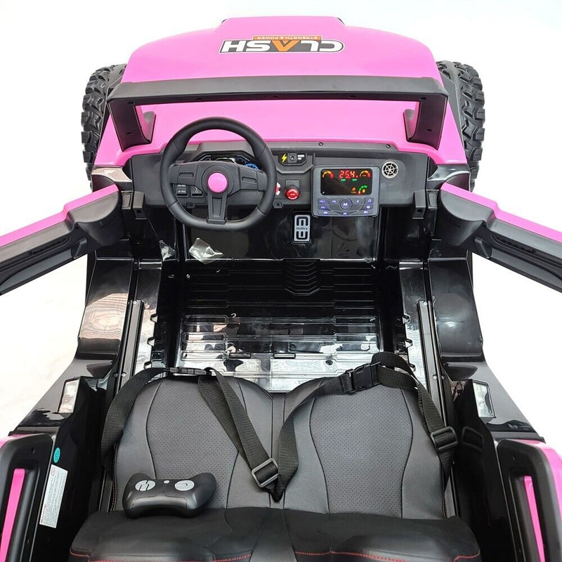 Load image into Gallery viewer, Pink 24V Children&#39;s Ride on Car 4×4 UTV Buggy with 2 Seats, Remote Control, and Bluetooth Connectivity
