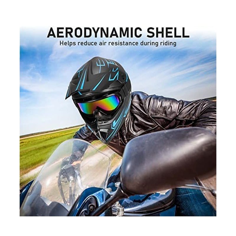 Load image into Gallery viewer, Youth Kids Motocross Helmet for Motorcycle Dirt Bike Off-Road Mountain BMX Riding
