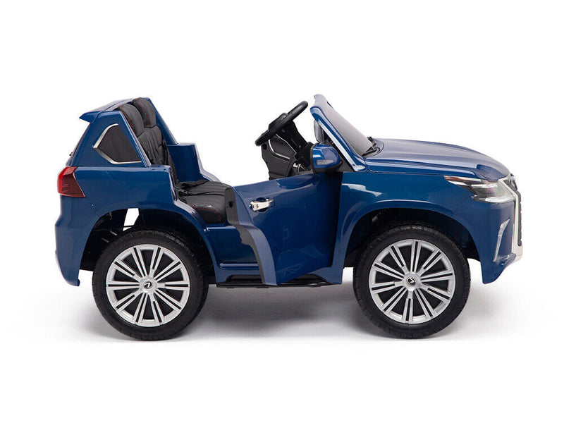 Load image into Gallery viewer, Blue 24V Power Lexus 570 Kids Electric Ride-on SUV with 4x4 Capability and EVA Rubber Tires
