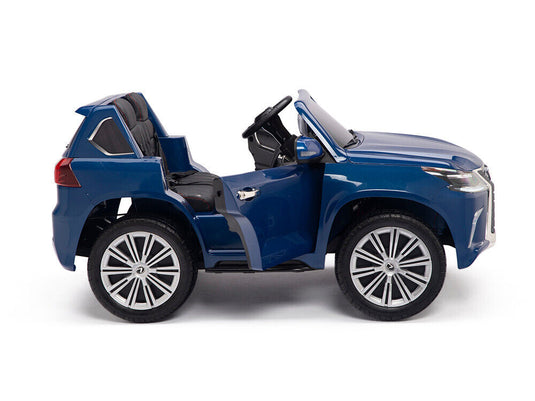 Blue 24V Power Lexus 570 Kids Electric Ride-on SUV with 4x4 Capability and EVA Rubber Tires